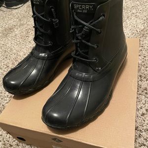 Black Sperry Duckboots